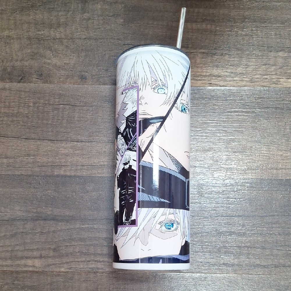 Satoru Gojo Tumbler with Straw